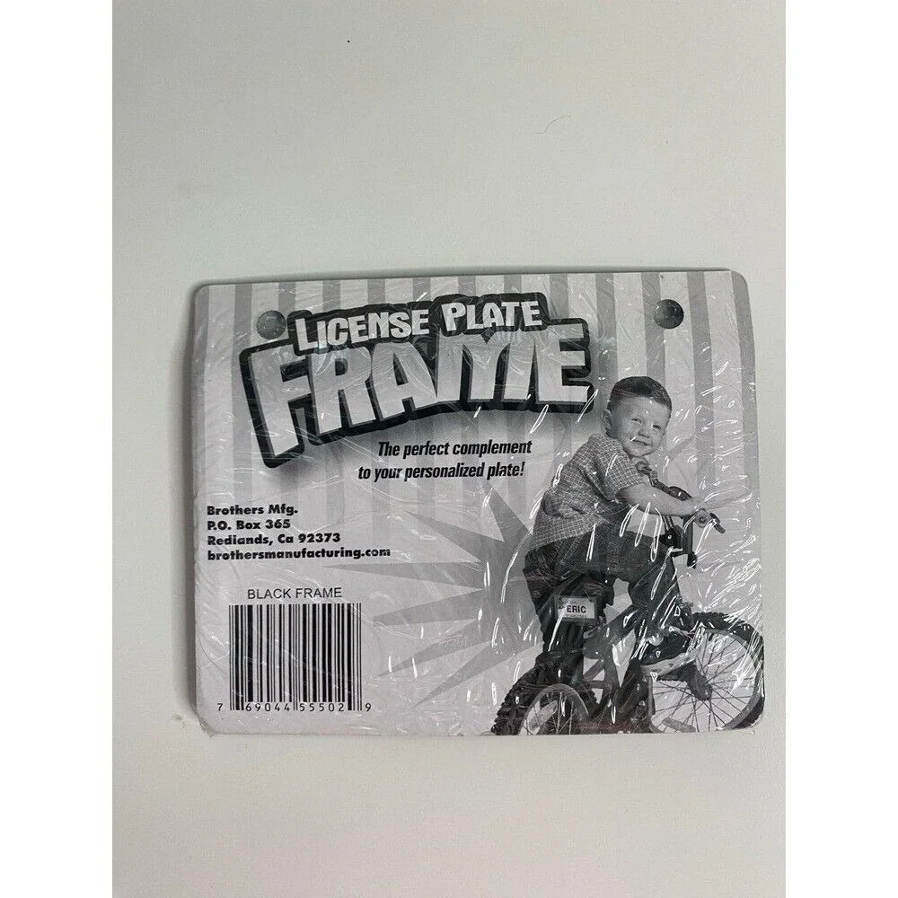 Bike Plate Mini Tag Frame Black Add On Accessory‎